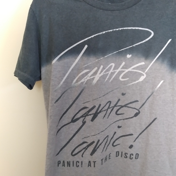 Panic! At the Disco Dip Dyed Crew Neck Short Sleeve Band Tee Shirt Size Large - Picture 6 of 8